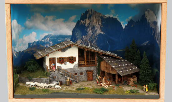 Bergbauernhof in der Kiste 1:87